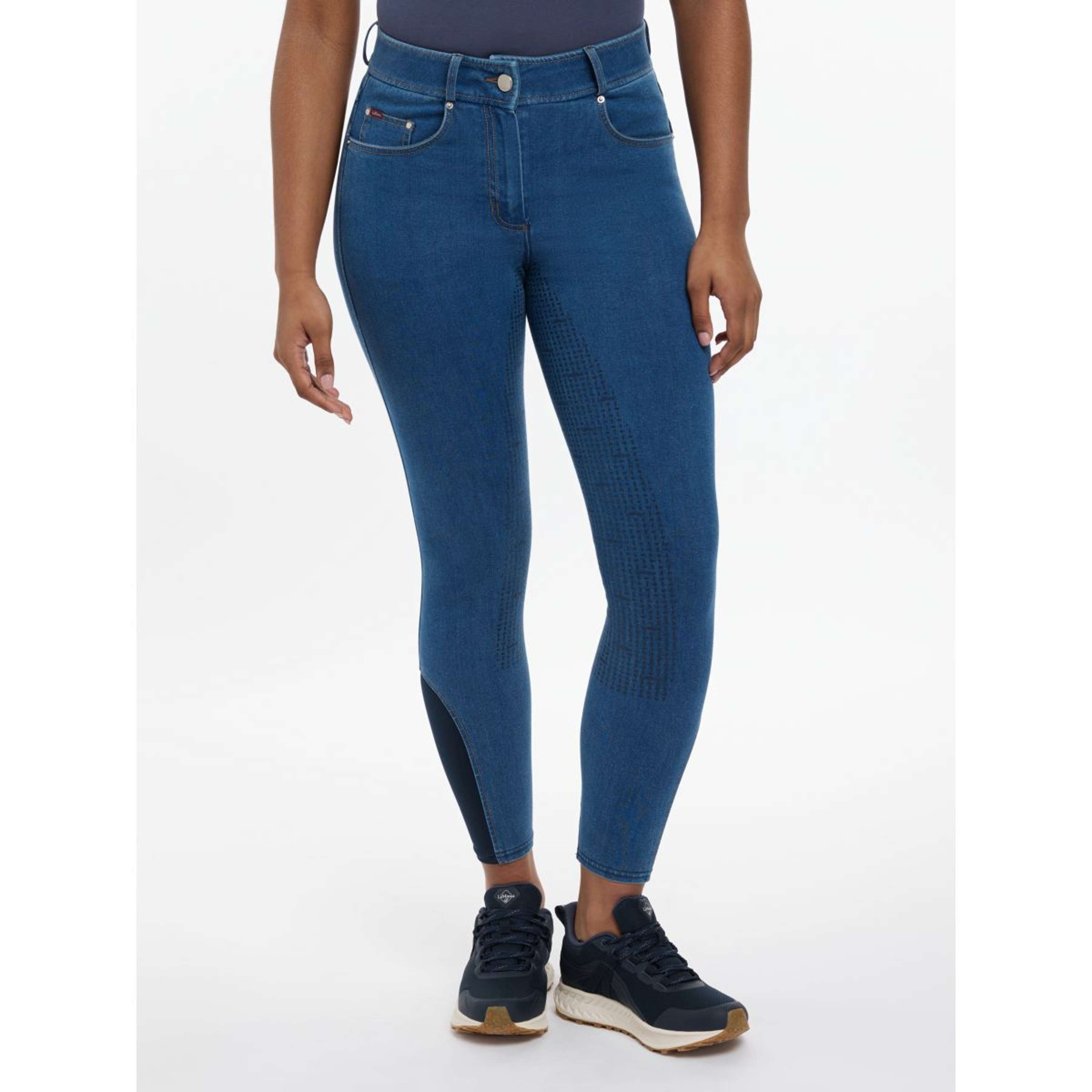 LeMieux Rijbroek Dolly Denim Full Grip Denim