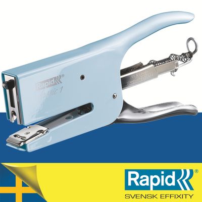 Rapid - Pince Agrafeuse Classic K1 - capacité de 50 feuilles - agrafes 26/6 ou 26/8+ - Bleu
