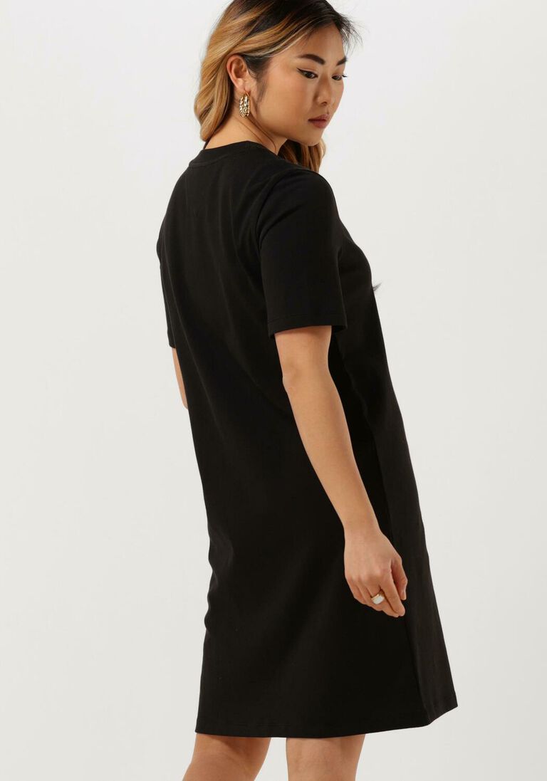 TOMMY JEANS zwarte tommy jeans mini jurk tjw xs badge tee dress