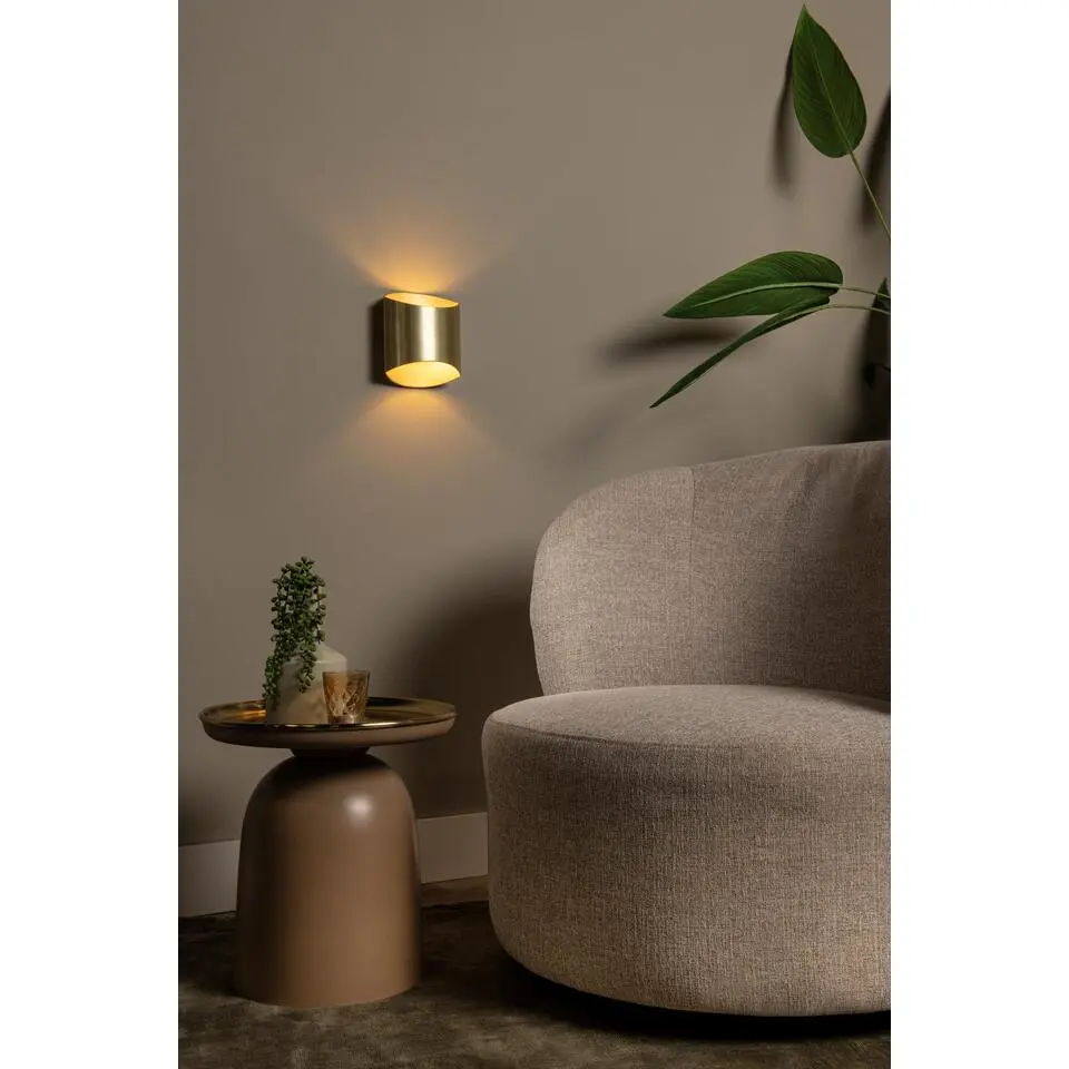 Lucide DILETTA Wandlamp - Mat Goud / Messing