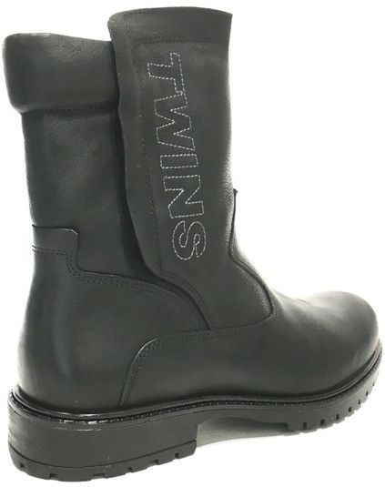 Twins - 317668 - Enkellaarzen - Zwart - Leer