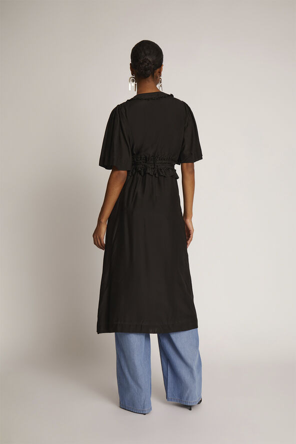 MUNTHE TIFFA Silk Blend Dress Black