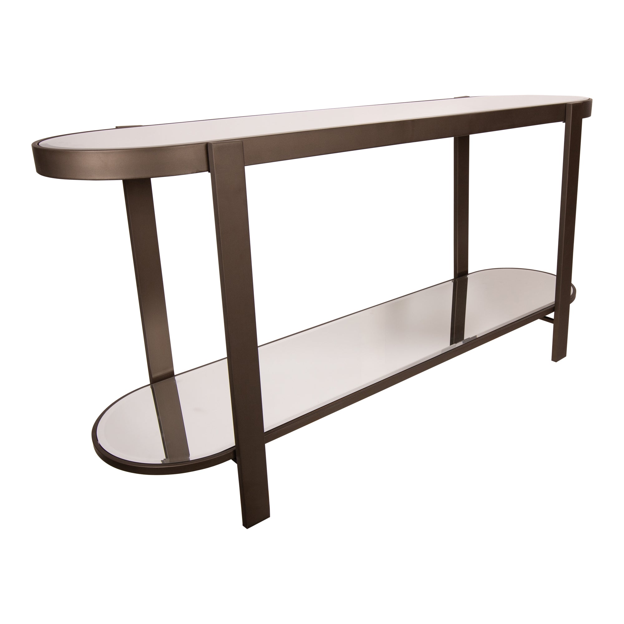 PTMD Yozan Console Table Mirror Metal Legs