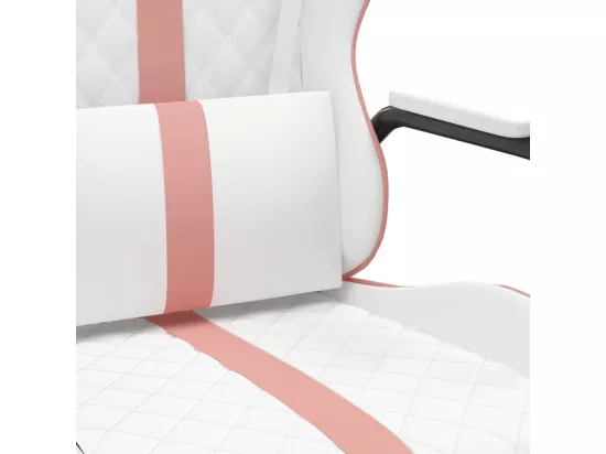 Chaise de jeu Blanc et rose Similicuir
