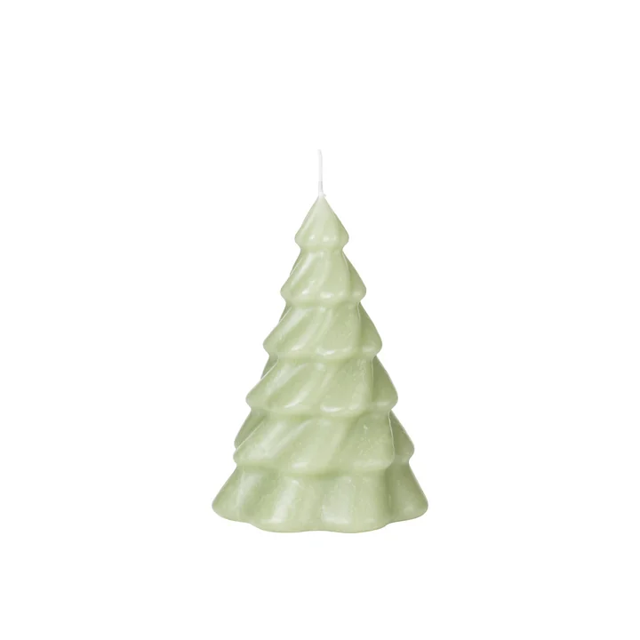 Broste Copenhagen - Pinus Weihnachtsbaumkerze, Ø 10 cm, light dusty green