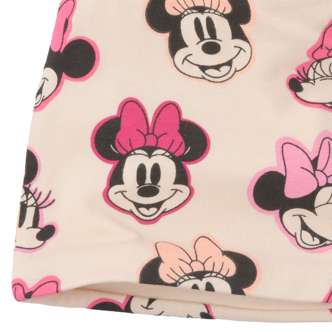 Topomini Micky Maus Mütze  mit Allover-Print beige