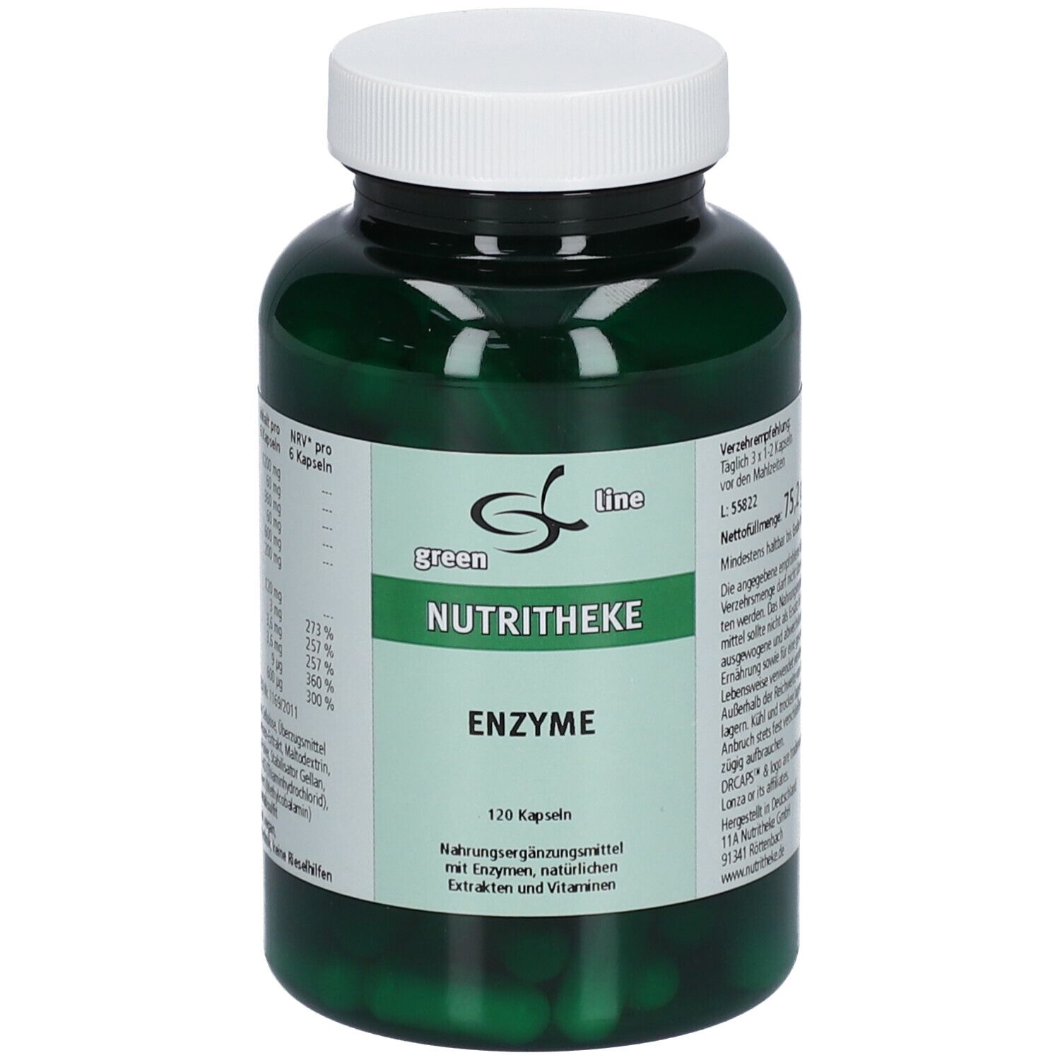 green line NUTRITHEKE Enzyme