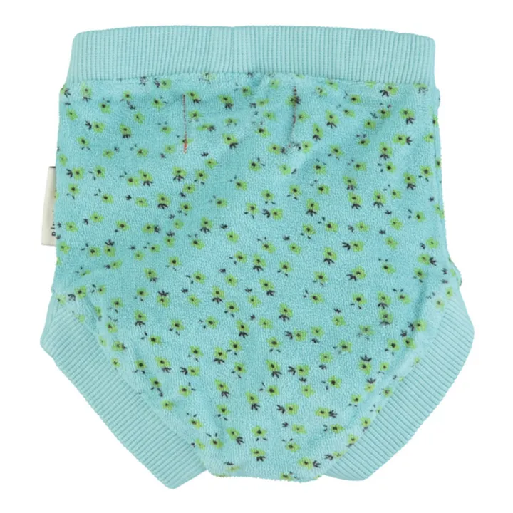 Piupiuchick Bloomer Eponge Fleur Coton Bio | Bleu