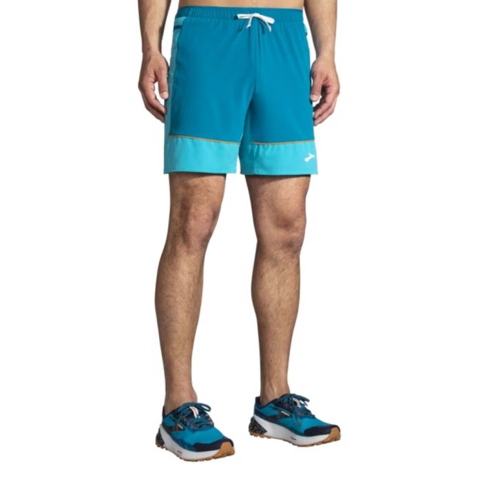 Brooks Herre Shorts High Point 2in1 7 Inch Shorts Blå
