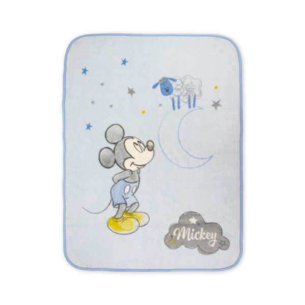 Interbaby Manta 110X140 Raschel Mickey Azul