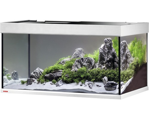 EHEIM proximaTEC 250 aquariumcombinatie inclusief filter, LED-verlichting, verwarming en witte kast.