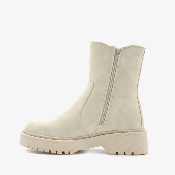 Supercracks lage chelsea boots beige
