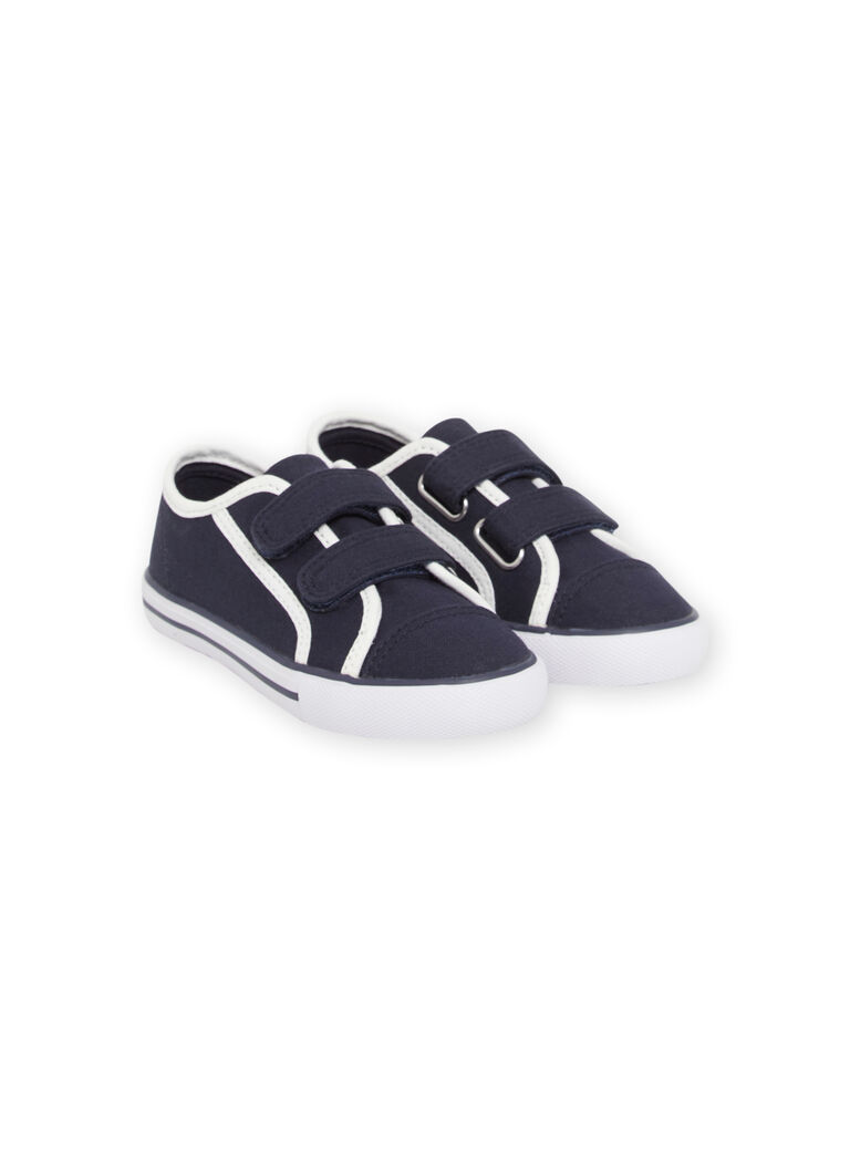 Tennis bleu marine et blanches enfant garçon