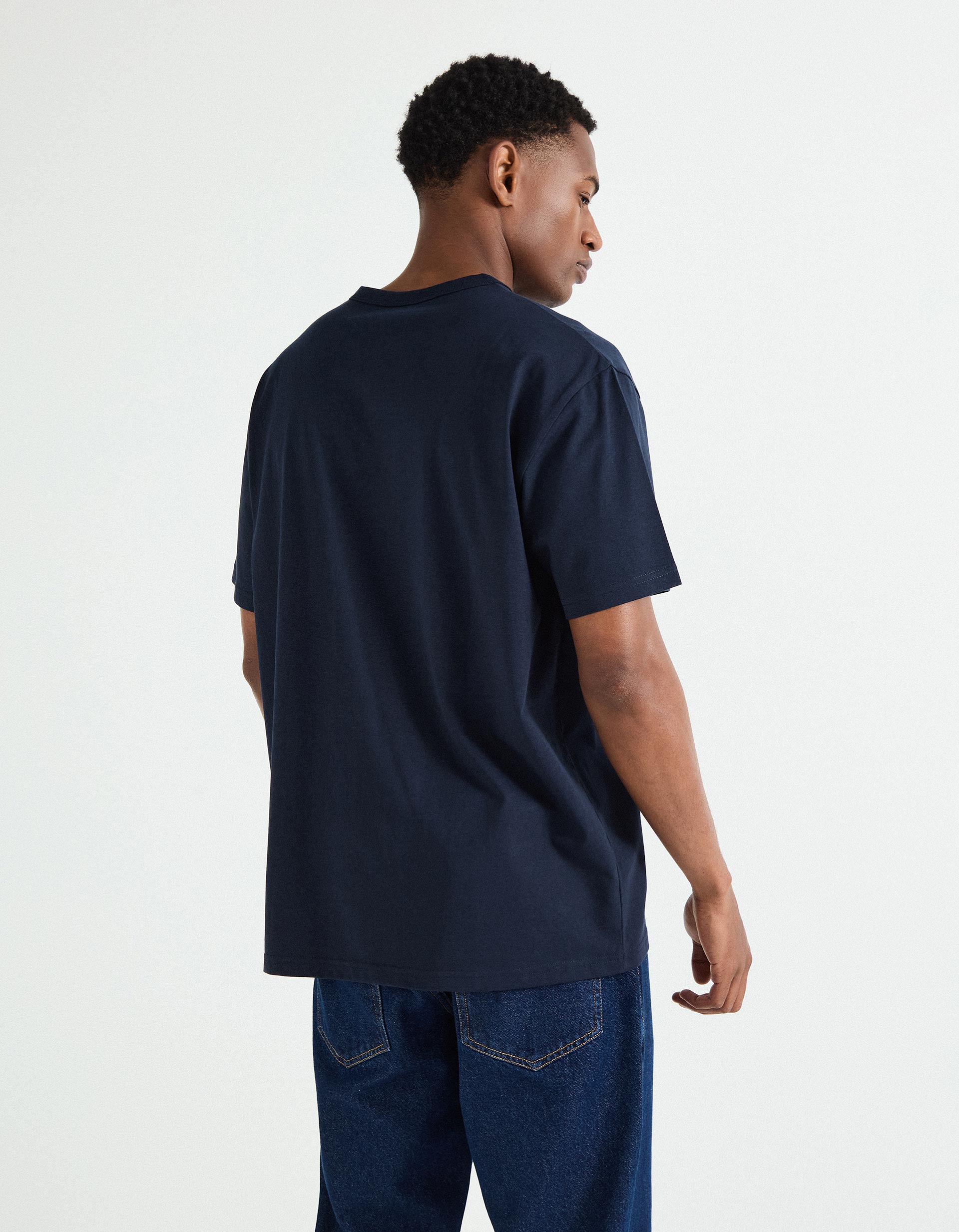 T-shirt, Homem, Azul Escuro