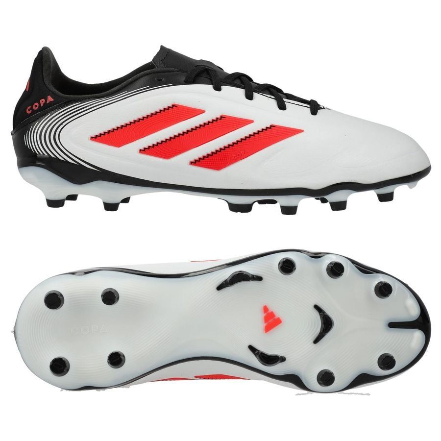 adidas Copa Pure League III FG/AG Pure Victory - Blanc/Lucid Red/Noir Enfant