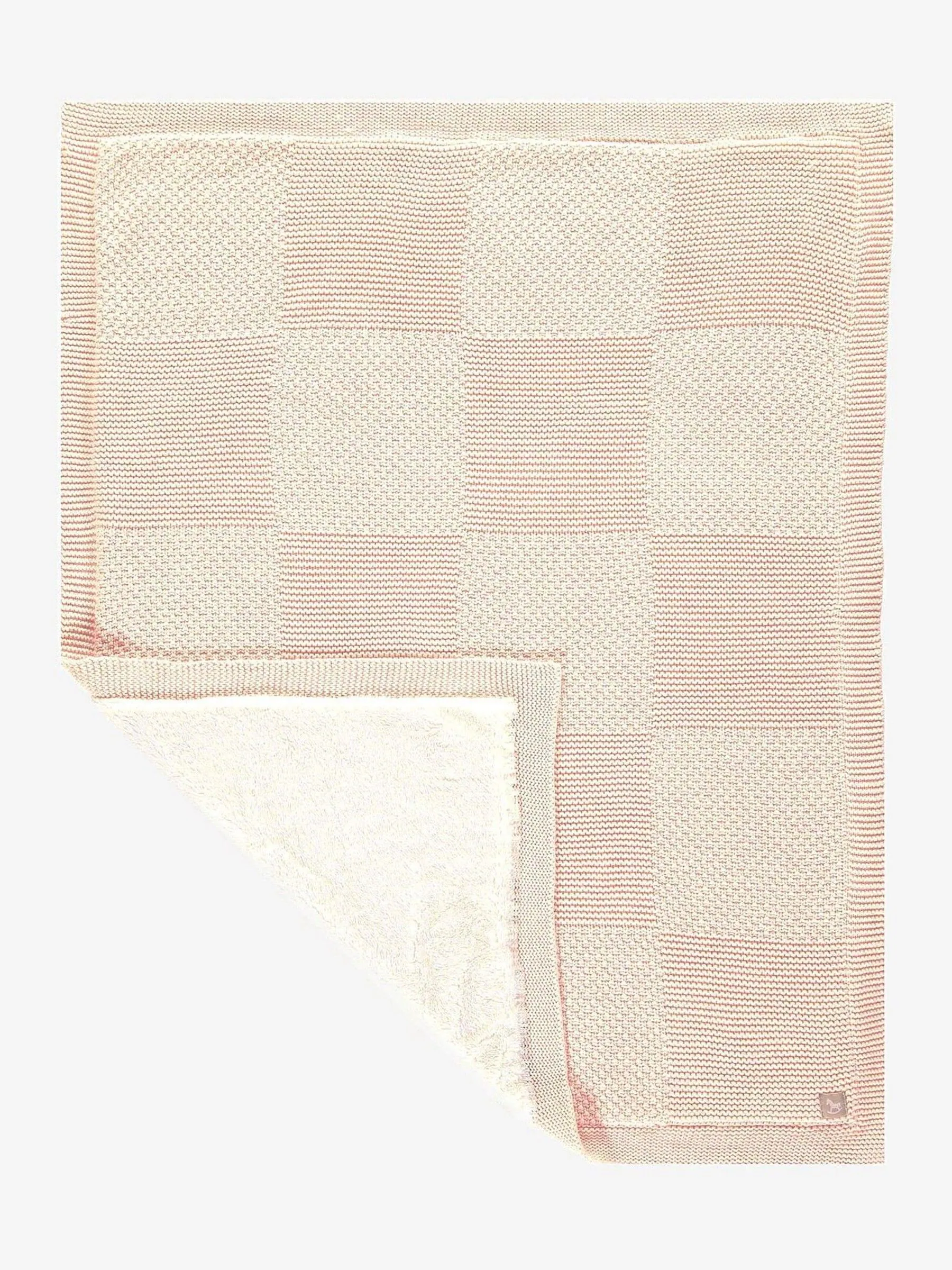 The Little Tailor 100% katoenen pluchen gebreide deken