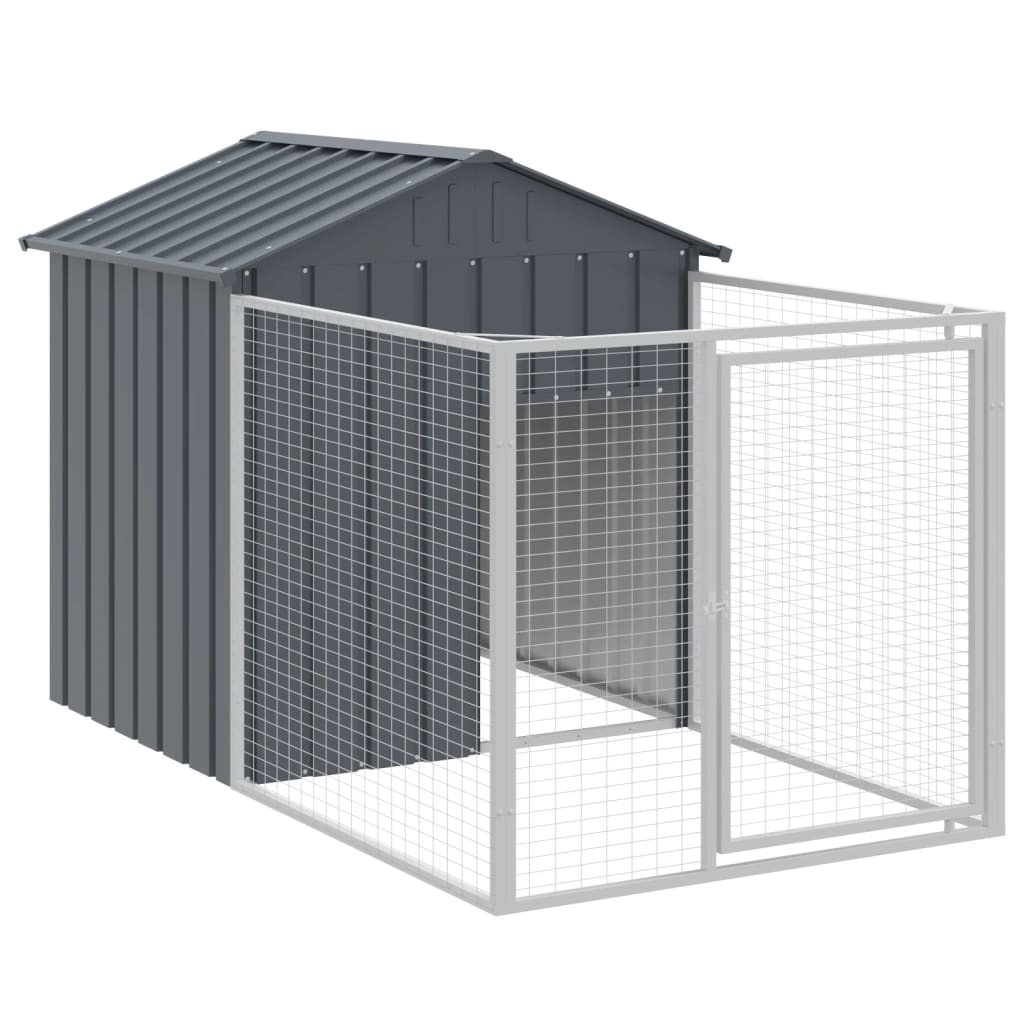Niche pour chien avec toit anthracite 117x1017x123 cm