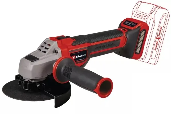 Einhell TP-AG 18/125 CE Q Li - Solo, 10500 rpm, 12,5 cm, Batteri, 1,7 kg, Børsteløs motor - SOLO
