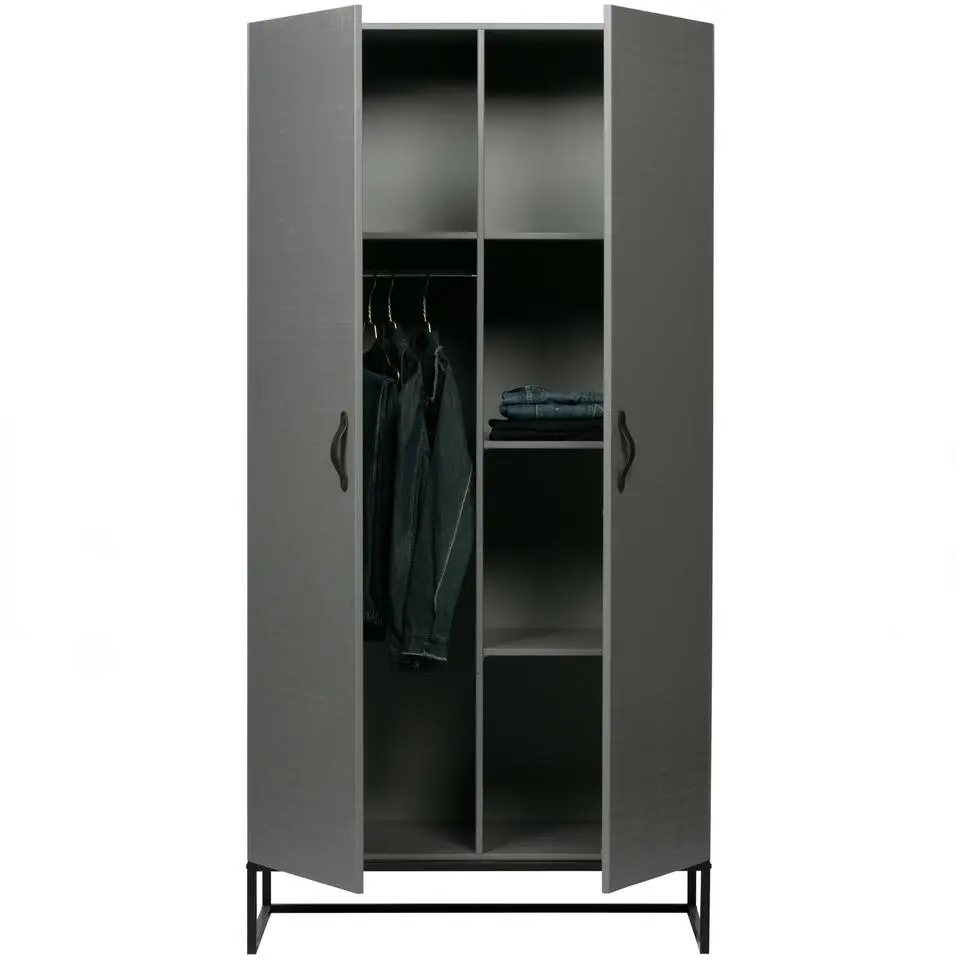 WOOOD Morris Kast - Grenen - Leem - 195x100x53