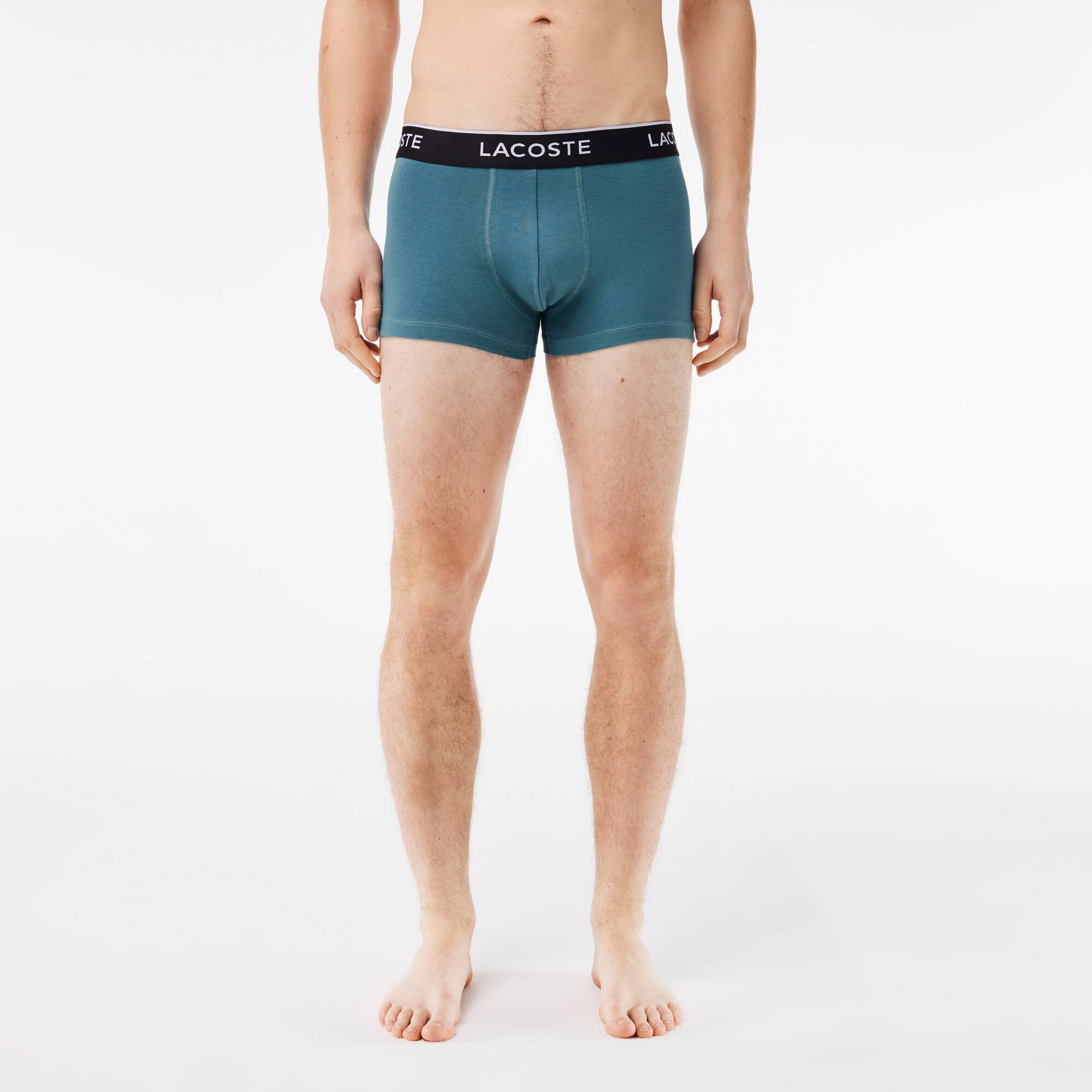 3er-Pack Herrentrunks Unterwasche - Blau - Lacoste - Herren