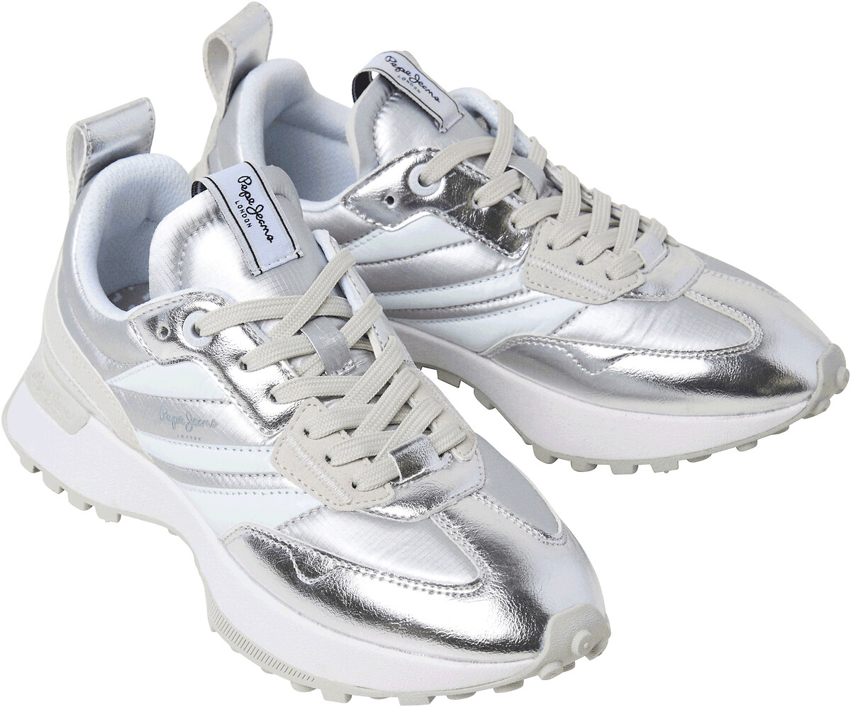 PEPE JEANS<br>Tênis baixo Lucky Metallic