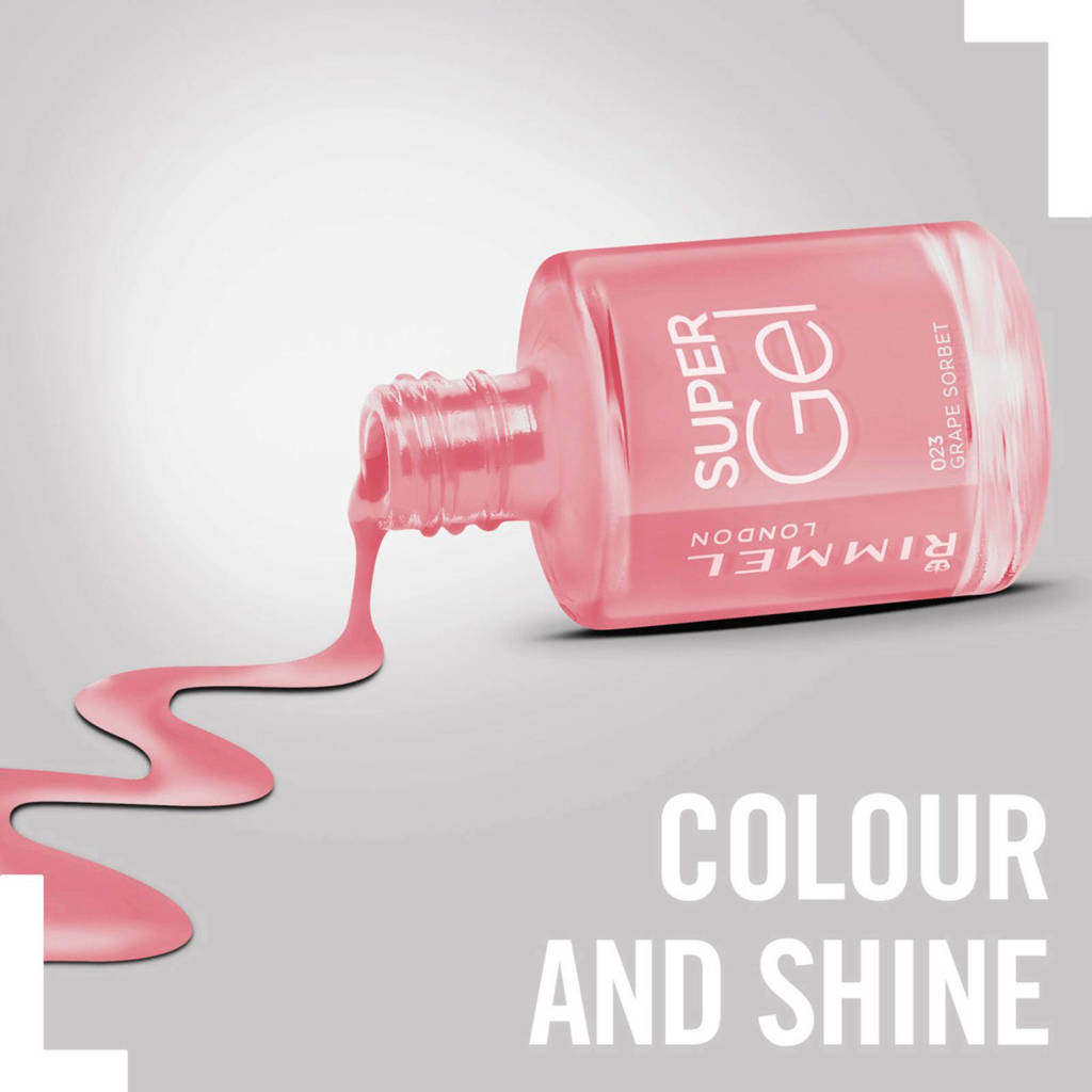Prima nagellak.SuperGel gel nagellak - 023 Grape Sorbet