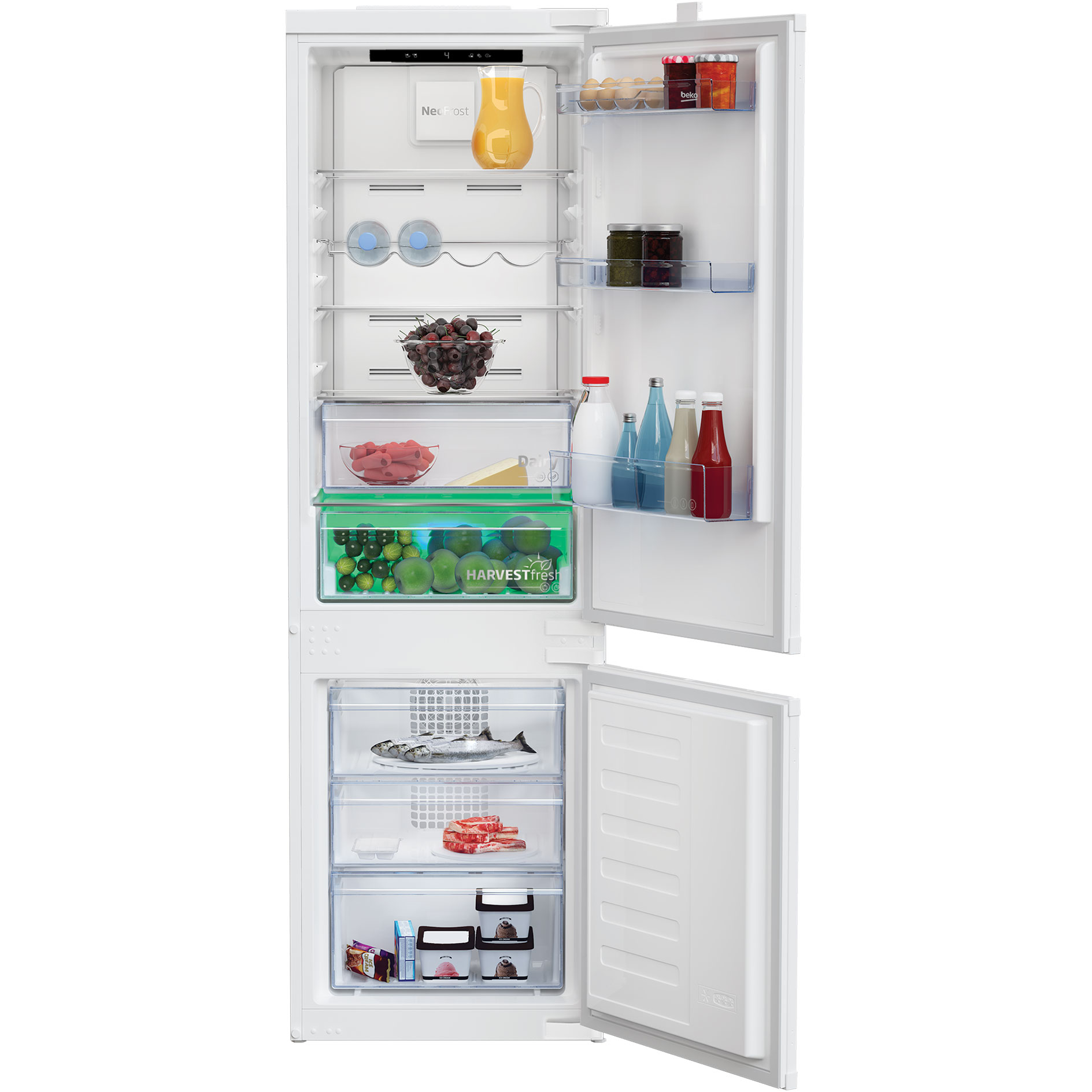 BEKO Einbau-Kühl/Gefrierkombination BCNA275E5SN - D