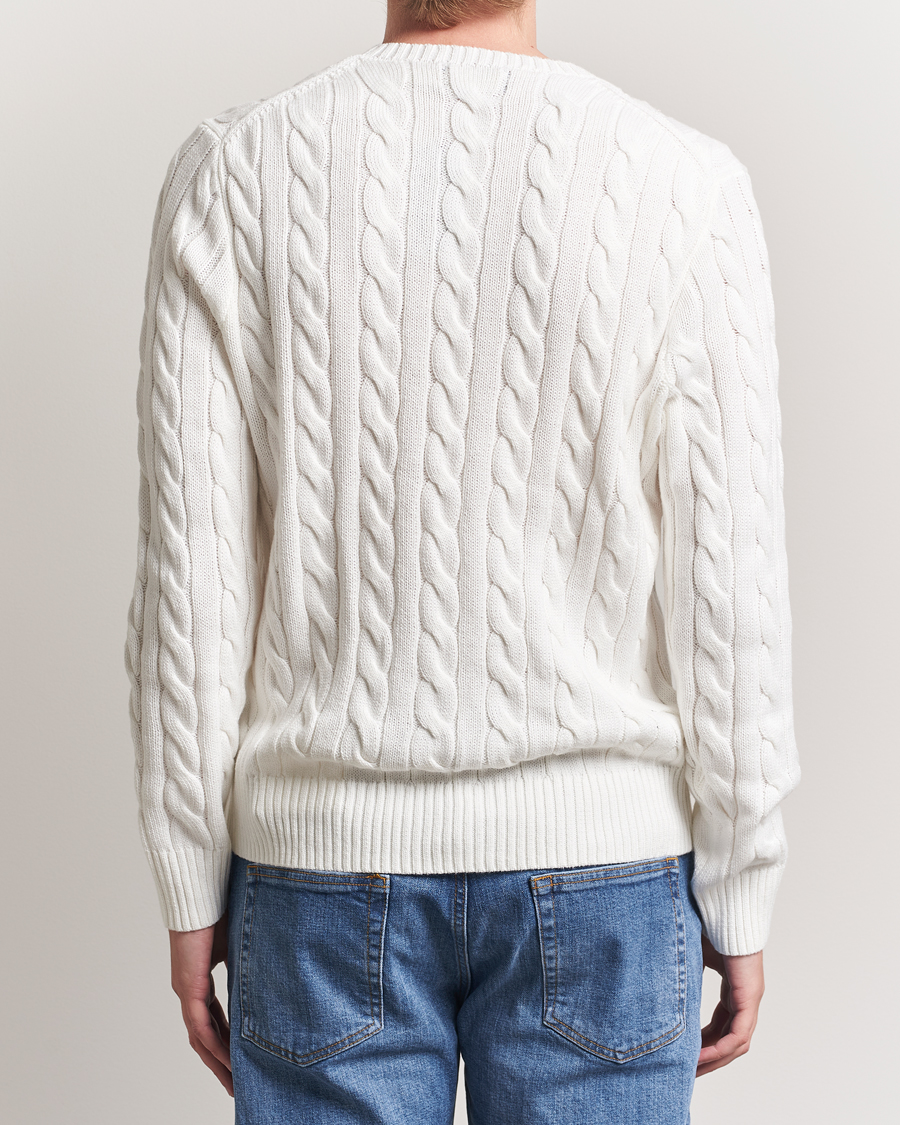 Polo Ralph Lauren Cotton Cable Pullover White