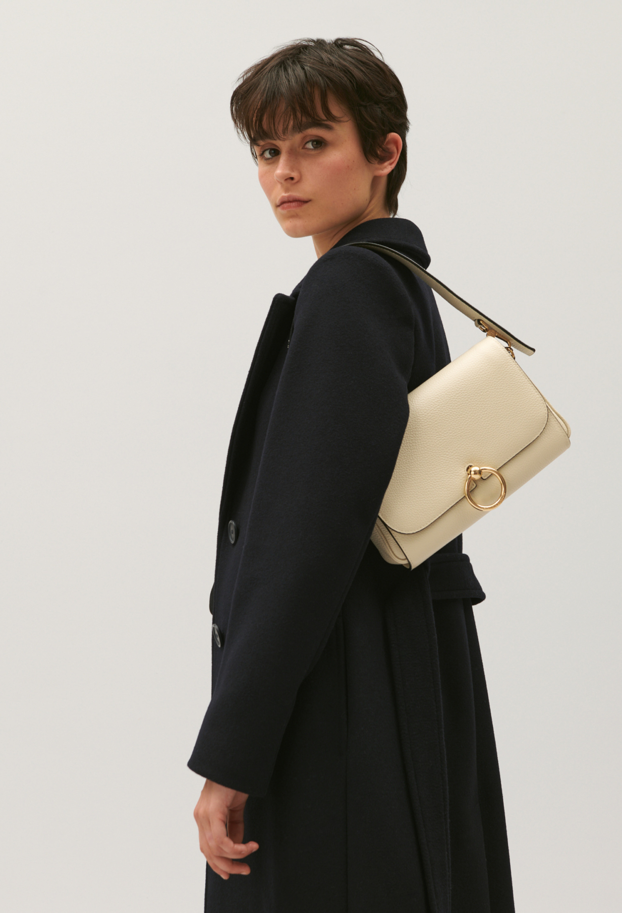 Sac Anouchka cuir ecru