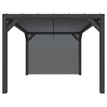 Pergola Silvano zwart inclusief zijdoek
