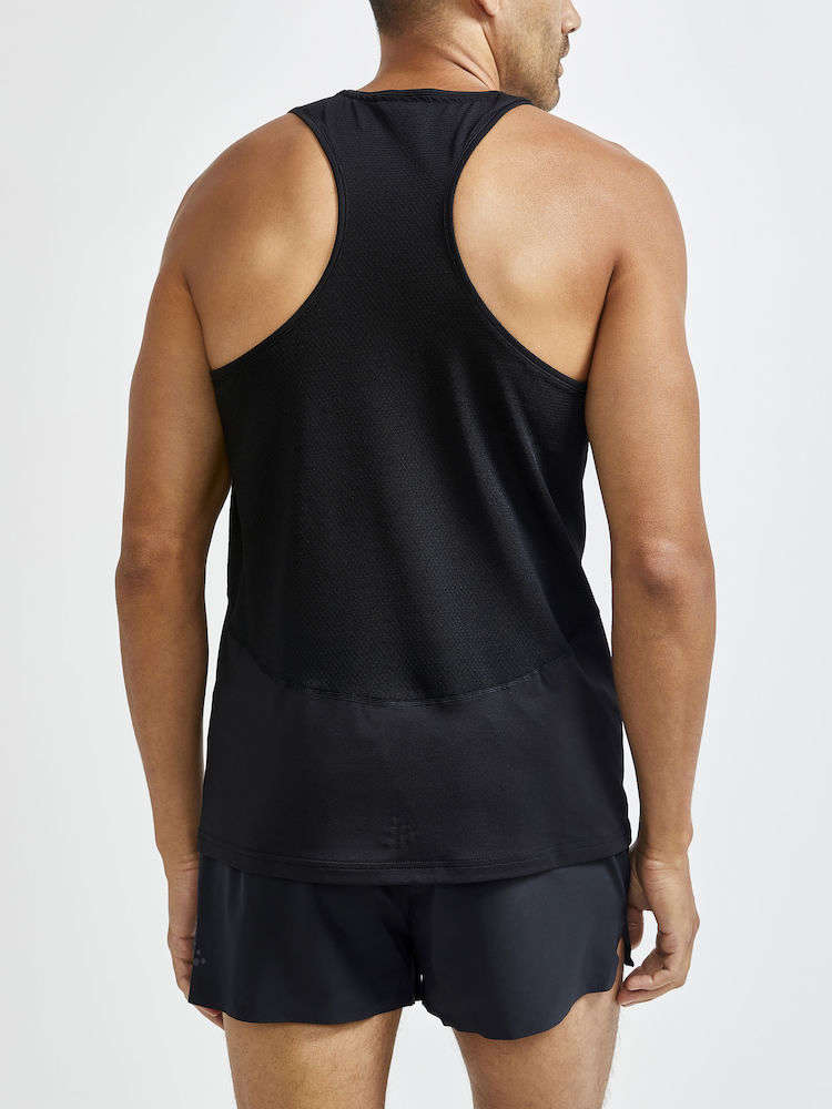 Craft ADV Essence Hardloop Singlet Zwart Heren