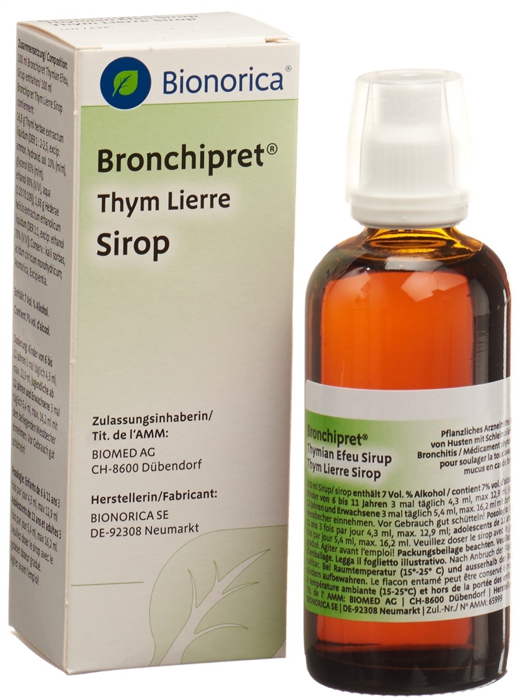 BRONCHIPRET Thymian Efeu Sirup Fl 100 ml