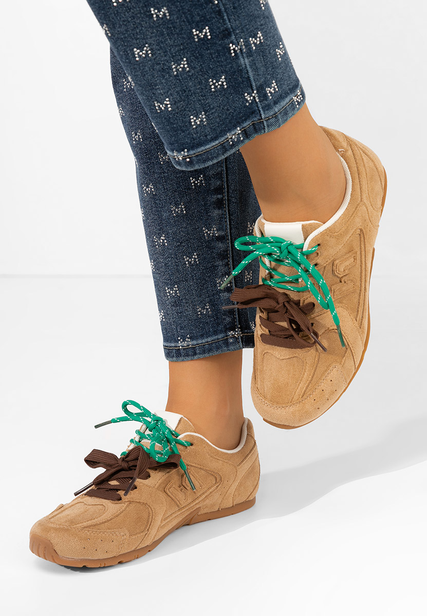 Baskets pour femme kaki Sheila