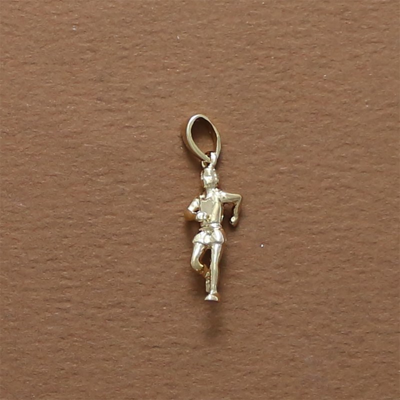 Pendentif marathon - Plaqué or