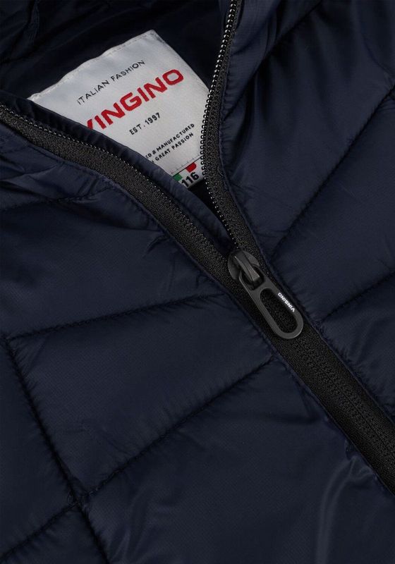 Vingino - Zomerjas - Indigo - Mix van Softshell- en Gewatteerde Stof