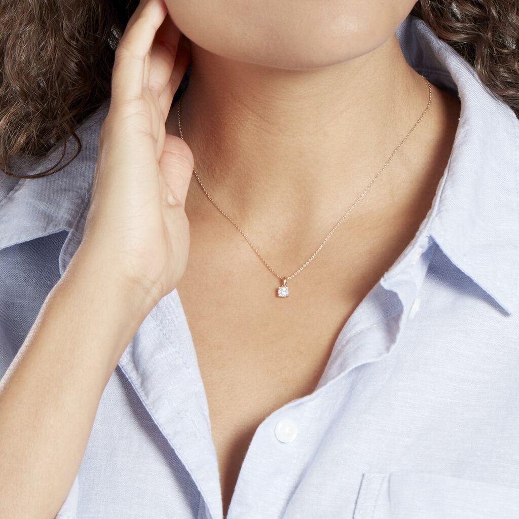 Collier Artemis Or Jaune Diamants