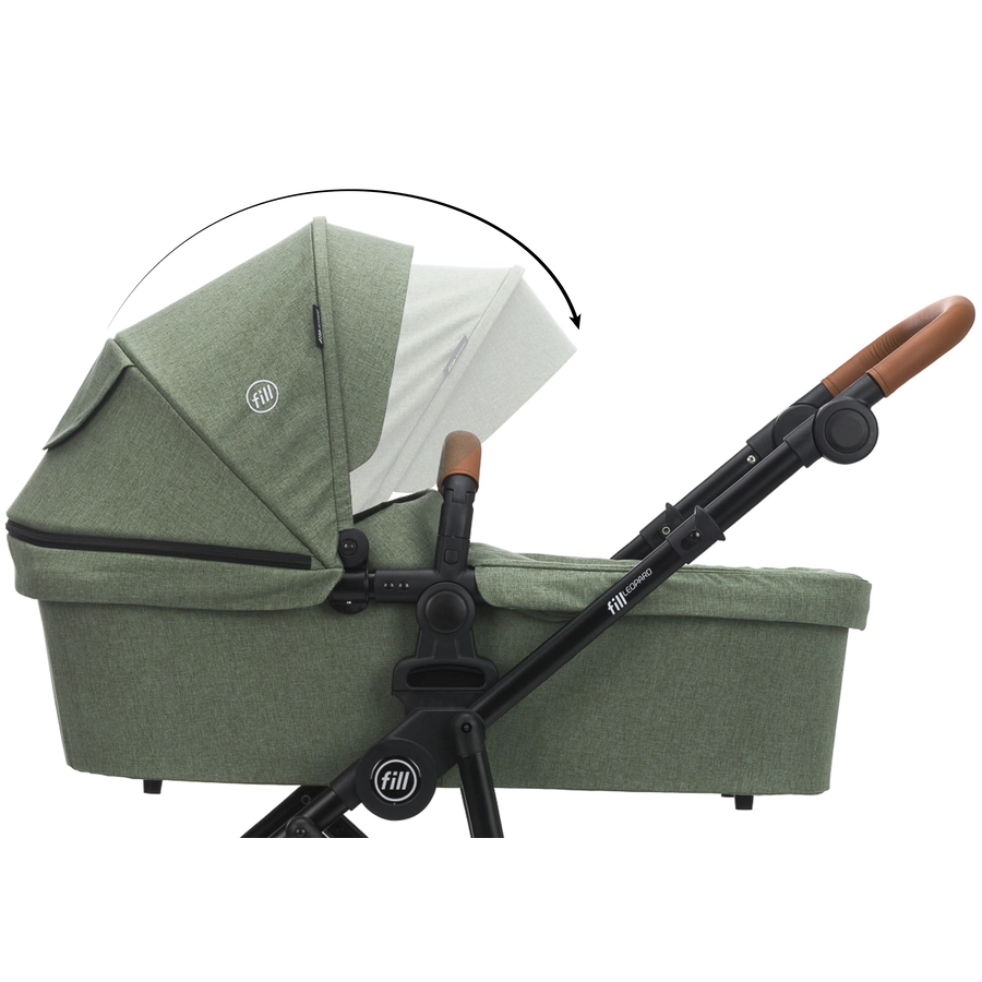 fill Kinderwagenset fill Leopard Air grün melange