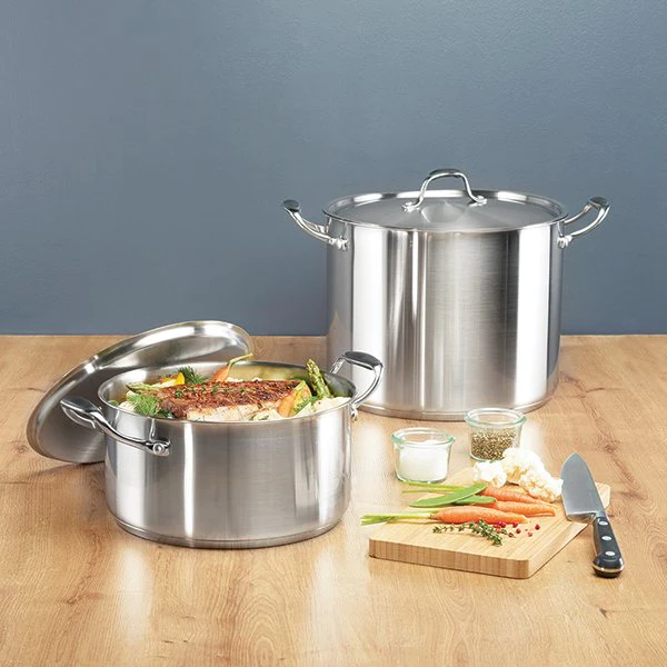 Faitout inox avec couvercle Excell'inox 28 cm 13,5 L Mathon