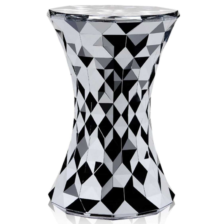 Kartell Stone Metallic bijzettafel 30 chroom