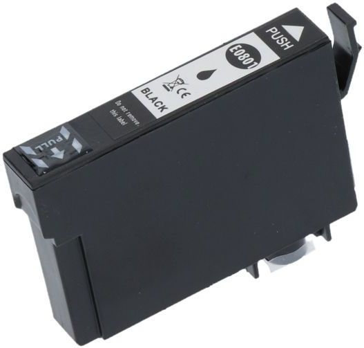 PrintAbout - Inktcartridge T0801 - Zwart - Geschikt voor Epson