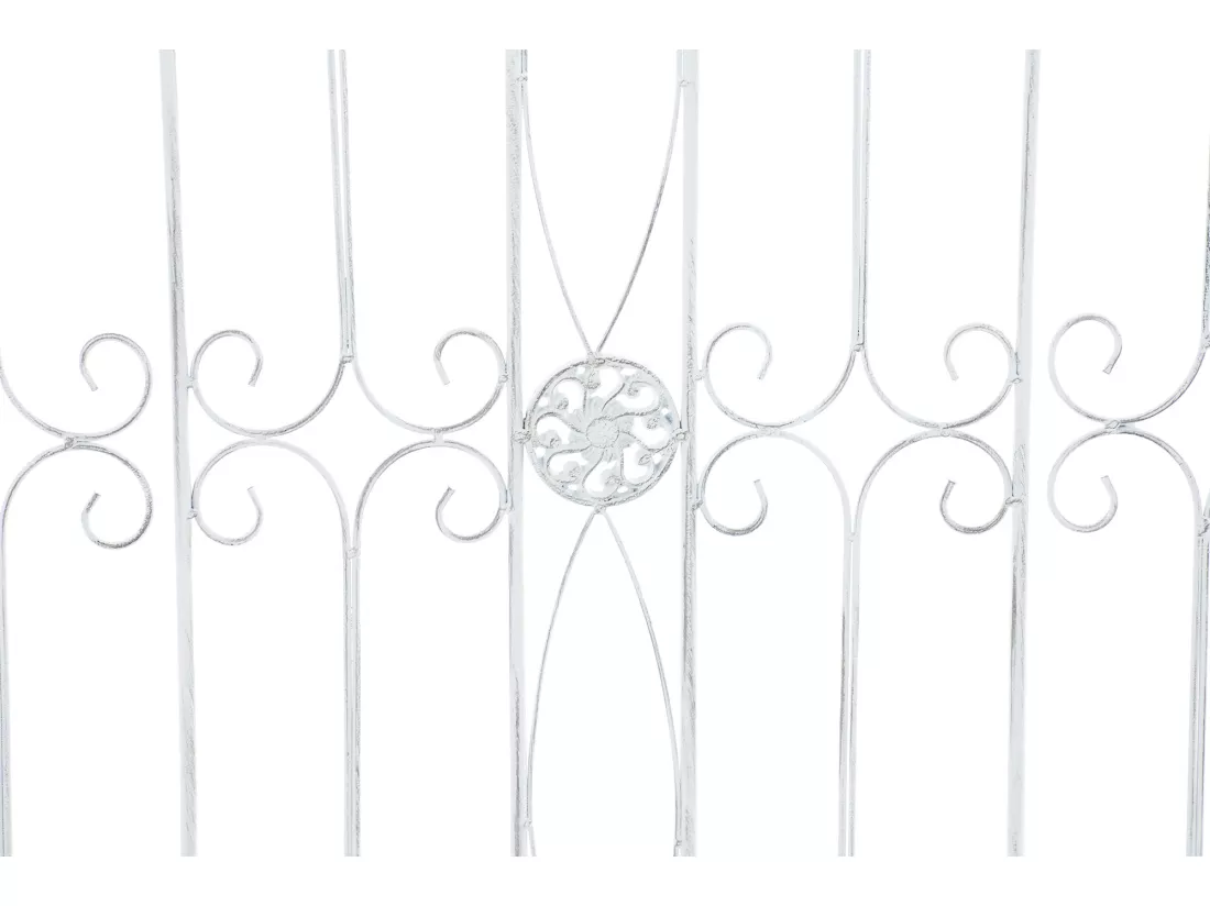 Clôture de jardin - Métal - Blanc antique - Mangold