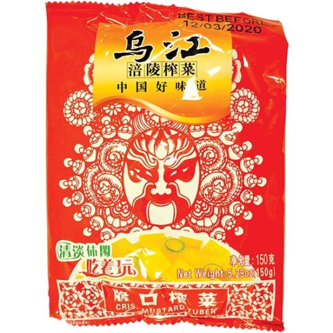 Wujiang Knapperige Mosterdknol ( met suiker en zoetstof) 150g