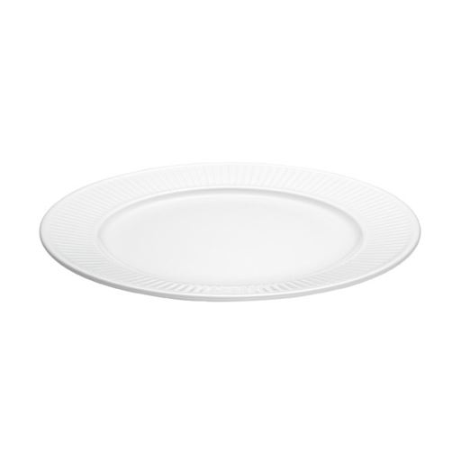 Pillivuyt Plisse Frokosttallerken, Hvid, Ø22 cm