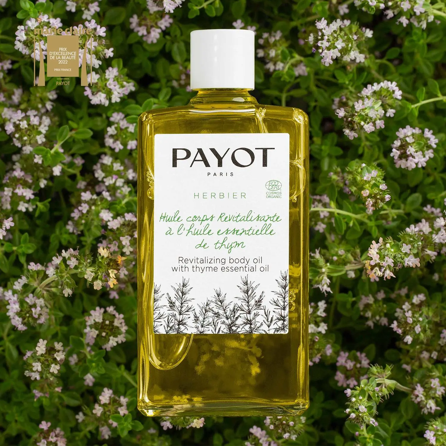 Payot - Huile corps revitalisante à l'huile essentielle de thym Huile corps revitalisante- Huile