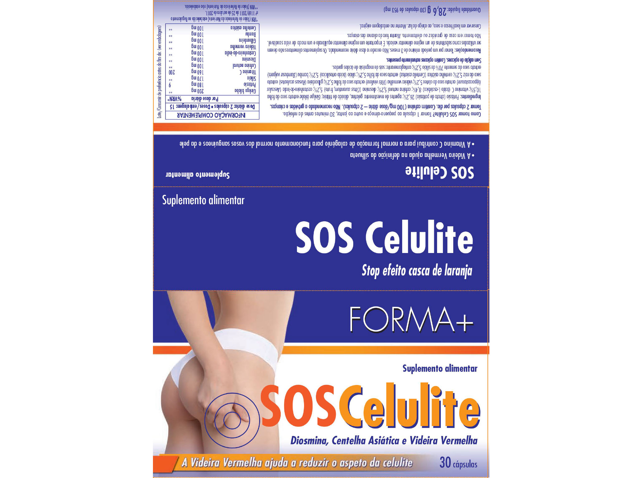 SUPLEMENTO FORMA  SOS CELULITE 30 CAPS