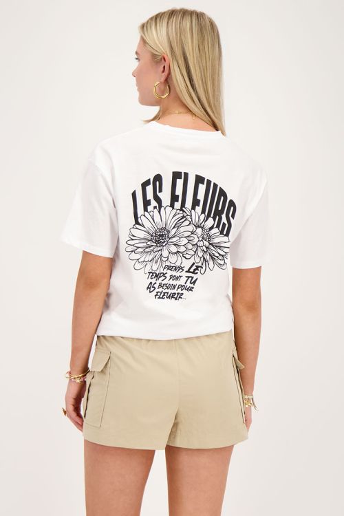 Beige skort met cargo zakken