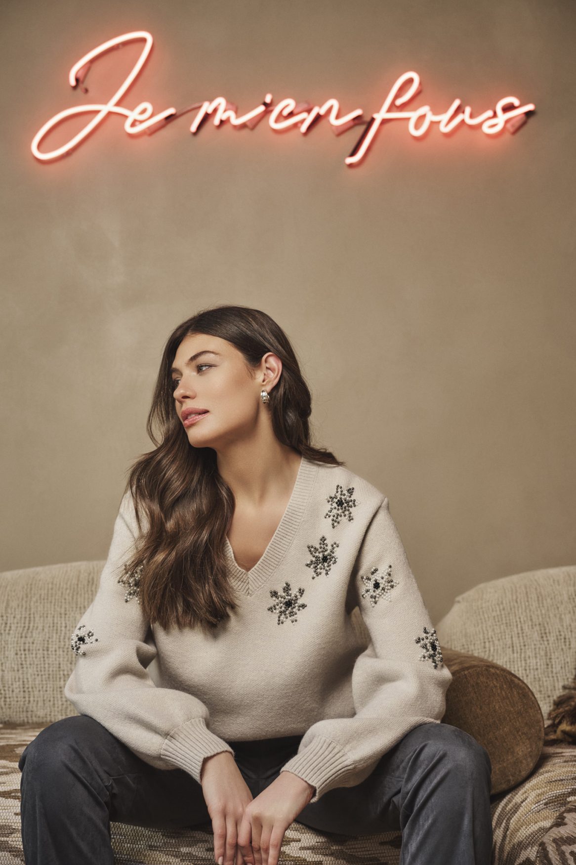 G-maxx - Parisa Knitted Sweater - Wood Ash