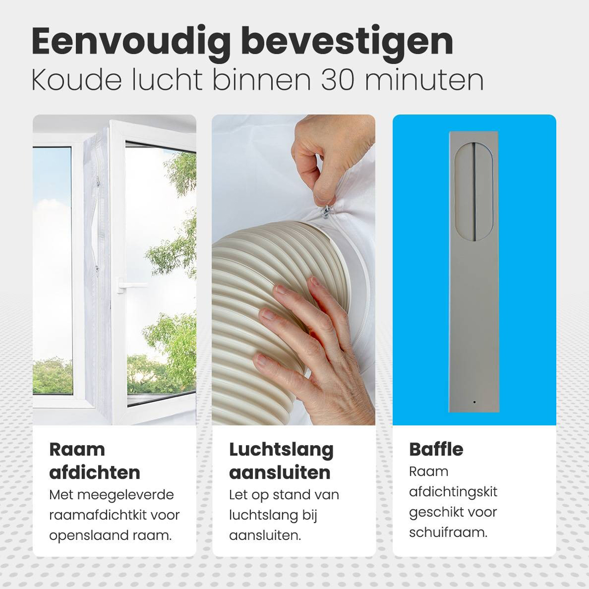 Auronic 4-in-1 mobiele airco - 10.000 BTU