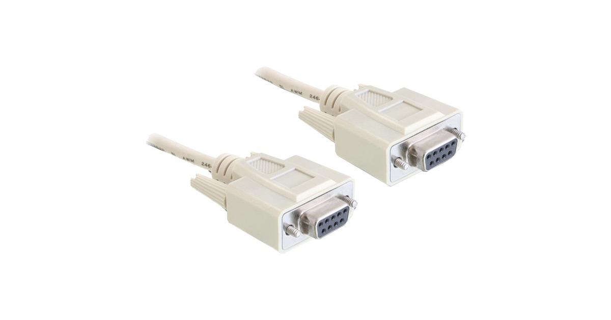 DeLOCKSerial modem 9 pin female > 9 pin female, 5m kabel  (84250)
