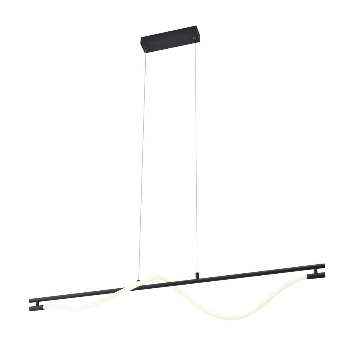 Moderne hanglamp zwart incl. LED 3-staps dimbaar - Twirl